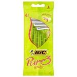 Bic 4stuks Scheermesjes Pure 3 Lady