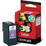 Lexmark 33 - Inktcartridge / Magenta / Cyaan - Hoge capaciteit - Geel