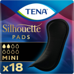 Tena Silhouette Pads Mini Noir 18ST