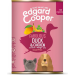 Edgard&Cooper Blik Duck Chicken Puppy - Hondenvoer - Eend Kip Banaan 400 g Graanvrij