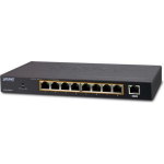 Assmann Planet GSD-908HP netwerk-switch Managed Gigabit Ethernet (10/100/1000) Power over Ethernet (PoE) - Zwart