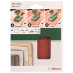 Bosch Schuurstrook 115x140 mm K60, K120, K180 (10x)