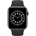 Apple Watch Series 6 40mm Space Gray Aluminiume Sportband - Rood