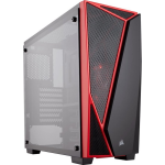 Corsair Carbide SPEC-04 Tempered Glass - Zwart/ - Rojo