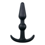 Nanma T-shape Silicone Butt Plug - Zwart