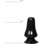 All Black Buttplug 12 cm - - Zwart