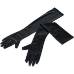 Cottelli Collection e lange wetlook handschoenen - Zwart