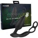 Nexus Simul8 Buttplug Met Cockring/Ballstretcher - Zwart