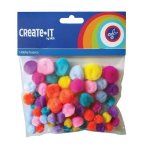 Haza Original Create-It Pompoms Bright Mix 75 Stuks