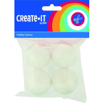 Haza Original CREATE-IT Polystyreen Bollen 4,5 Cm 4 Stuks - Wit