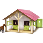 Kids Globe Paardenstal Met 2 Boxen en Berging - Roze