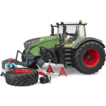Bruder Tractor Fendt 1050 Vario Met Monteur En Garage Accessoires - Groen