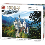 King Puzzel 1000 Stukjes Neuschwanstein Germany - Wit