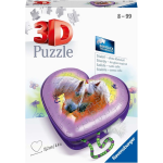Ravensburger Puzzel 3D Hartendoosje Paarden - Paars