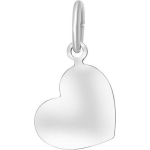 Lucardi Zilveren hanger graveerplaat hart