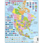 Larsen legpuzzel Maxi Noord Amerika junior karton 70 stukjes
