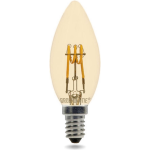 Groenovatie E14 LED Filament Kaarslamp Goud 4W Spiral Extra Warm Dimbaar - Wit