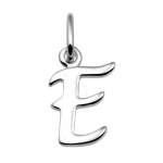 Lucardi Zilveren letterhanger E