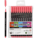 Colortime fineliner lijndikte 0,6-0,7 mm 12 stuks - Roze