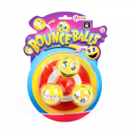 Toi-Toys stuiterbal Bounce Balls 9,5 cm rubber 3 stuks - Geel