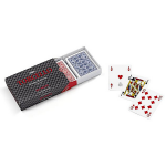 Torcello speelkaarten double-deck 8,8 x 6,3 cm PVC rood/ - Blauw