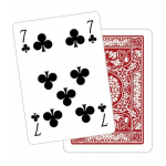 Dal Negro speelkaarten met bloemenpatroon Poker karton - Rood