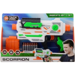 Tack Pro pistool Scorpion jongens 28 x 43 cm wit/groen 15-delig