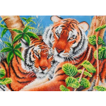 Diamond Dotz Tender Tigers : 52x37 cm