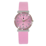 Lucardi Little Miss Fabulous horloge met roze leren band