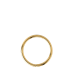 Lucardi Stalen helixpiercing goldplated ring - Goud