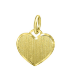 Lucardi Zilveren hanger gravure hart