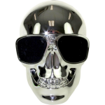 United Entertainment speaker Skull bluetooth 13 cm staal zilver - Silver