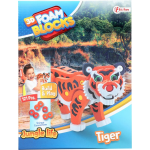 Toi-Toys 3D puzzel tijger junior 31,5 cm foam 121 delig - Oranje