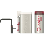 Quooker Fusion Square met COMBI+ boiler en CUBE reservoir 5-in-1 kokend water kraan - Zwart