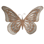 Clayre & Eef Wanddecoratie vlinder - 49*7*35 cm - groen - ijzer - vlinder - - 6Y3474