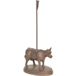 Clayre & Eef Kaarthouder koe - 9*12*29 cm ijzer - kaarthouder - koe - - 6Y3371 - Bruin