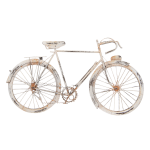 Clayre & Eef Wanddecoratie fiets - 62*34*5 cm - wit - ijzer - fiets - - 5Y0514