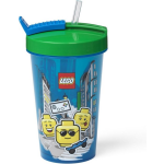 Lego Drinkbeker met rietje Iconic boy - Blauw