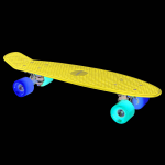 Diversen Skateboard Neon 55 Cm ABEC 7 Alert - Blauw