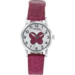 Lucardi Little Miss Lovely horloge met roze glitter band