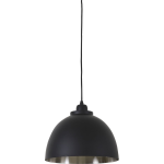 Light & Living Hanglamp KYLIE-mat nikkel - M - Zwart