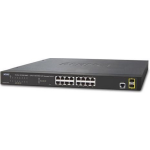Assmann Planet GS-4210-16T2S netwerk-switch Managed L2 Gigabit Ethernet (10/100/1000) 1U - Zwart