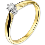 Tft Ring Diamant 0.10ct H SI Bicolor - Goud