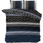 Sleeptime Dekbedovertrek - Scanda Navy - Scandinavische - Met knoopsluiting, incl. kussenslopen - - Blauw