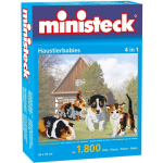 Ministeck Huisdieren 4-in-1 1800-delig - Blauw