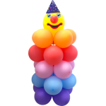 Folat knutselset Clown 120 x 50 cm latex