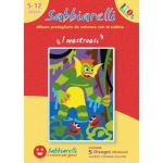 Sabbiarelli Zandschilderen Album Monsters 15x20 cm 5 stuks