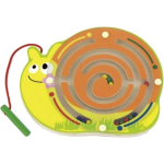Viga Toys labyrint met magneetstift slak oranje/geel 22 cm