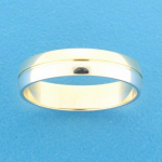 Tft Ring A418 - 5 Mm - Zonder Steen Bicolor - Goud