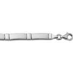 Tft Armband Zilver Poli/mat 5,3 mm 20 cm
